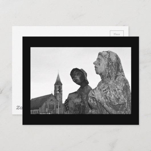 Große Hungersnot in Irland - Statuen in Dublin Postkarte (Vorne/Hinten)