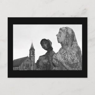 Große Hungersnot in Irland - Statuen in Dublin Postkarte