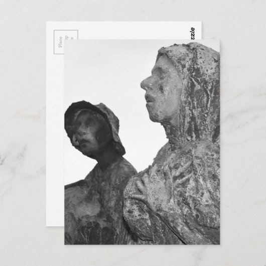 Große Hungersnot in Irland - Statuen in Dublin Postkarte (Vorne/Hinten)