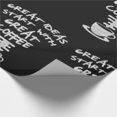 Große Ideen beginnen mit großartigem Kaffee Geschenkpapier