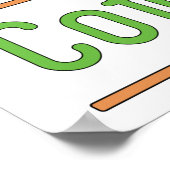 Große Ideen beginnen mit Kaffee Poster (Ecke)