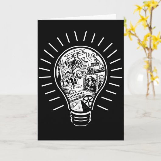 Große Ideen Karte (Gelbe Blume)