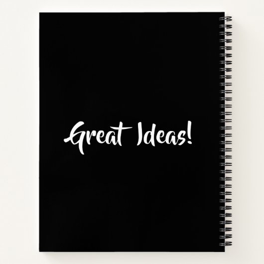 Große Ideen Notizblock (Rückseite)