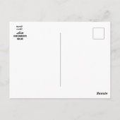 Große Ideen trinken Rum Postkarte (Rückseite)