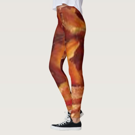 Größe im Stil: Niedliches Schweine- und Baconmuste Leggings (Links)