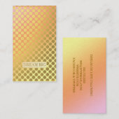 Große Imitat-Goldtraumpunkte Visitenkarte (Vorne/Hinten)