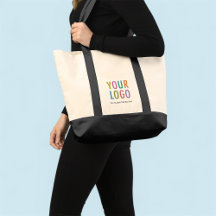 Große Impulse-Canvas-Tasche mit individuellem Logo