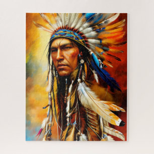 Große indische Kriegerin Puzzle