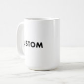 Große individuelle Tassenrohling Vorlage - 15oz Kaffeetasse (Vorderseite Links)