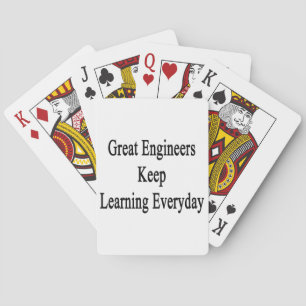 Große Ingenieure Behielt Lernen im Alltag Spielkarten