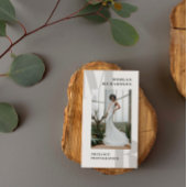 Große Initialen Blassgraue Typografie Fotograf Visitenkarte