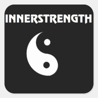 Große INNERSTRENGTH Stikker Quadratischer Aufkleber
