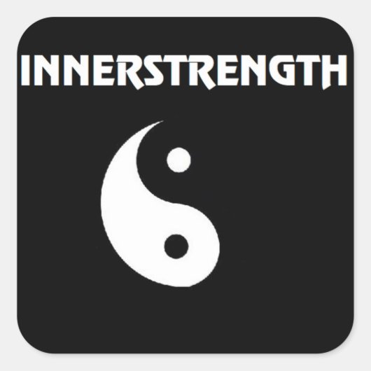 Große INNERSTRENGTH Stikker Quadratischer Aufkleber (Vorderseite)