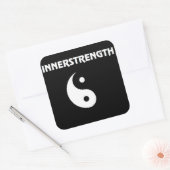 Große INNERSTRENGTH Stikker Quadratischer Aufkleber (Umschlag)