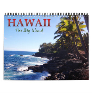 Große Insel des Hawaii-Wandkalenders Kalender
