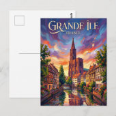 Große Insel Frankreich Postkarte (Vorne/Hinten)