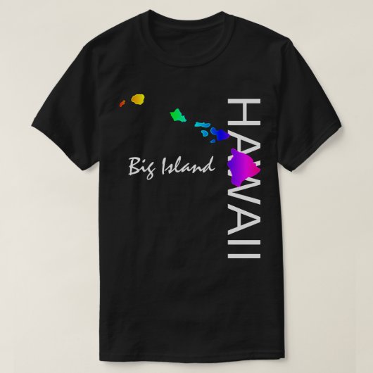 GROSSE INSEL - HAWAII-INSELN NIEMALS RAINBOW T-Shirt (Design vorne)