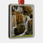 Große Insel, Hawaii. Kaskadenbach, Big Island Silbernes Ornament (Rechts)