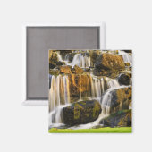Große Insel, Hawaii. Kaskadenstream, Big Island Magnet (Vorderseite/Rückseite)