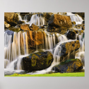 Große Insel, Hawaii. Kaskadenstream, Big Island Poster