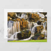 Große Insel, Hawaii. Kaskadenstream, Big Island Postkarte (Vorne/Hinten)