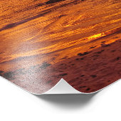 Große Insel, Hawaii. Sonnenuntergang, Big Island H Fotodruck (Ecke)