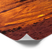 Große Insel, Hawaii. Sonnenuntergang, Big Island H Poster (Ecke)