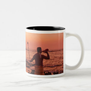Große Insel, Hawaii. Sonnenuntergang, Big Island H Zweifarbige Tasse