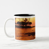 Große Insel, Hawaii. Sunset, Big Island Hawaii.2 Zweifarbige Tasse (Links)
