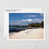 Große Insel Kona-Kohala-Küste Postkarte (Vorne/Hinten)