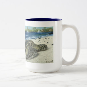 Große Insel-Seeschildkröte-Kaffee-Tasse Zweifarbige Tasse