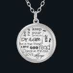 Große inspirierend Traumhalskette Versilberte Kette<br><div class="desc">Inspirational Zitate und Redewendungen sind eine große Weise zu inspirieren und zu motivieren. Dieser reizende Entwurf macht ein perfektes Geschenk für jedes mögliches Mädchen oder Frau.</div>