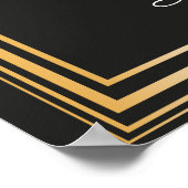 Große Inspirierte Begrüßungssignatur des Party Poster (Ecke)