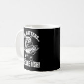 Größe ist wichtig... frag den Fisch. Kaffeetasse (Vorderseite Links)