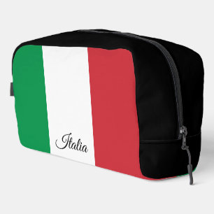 Große italienische Tasche, italienische Flagge, Me Waschbeutel