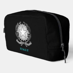Große italienische Tasche, italienisches Wappen /  Waschbeutel