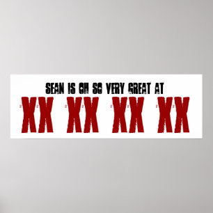 Große jedes Jahr Geburtstagsparty Banner Individue Poster