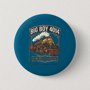 Große Jungen 4014 Dampflokomotiven Zug vintage Button