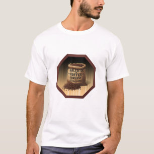 Große Jute-Tasche mit Etikett für Halfhyde Coffee T-Shirt