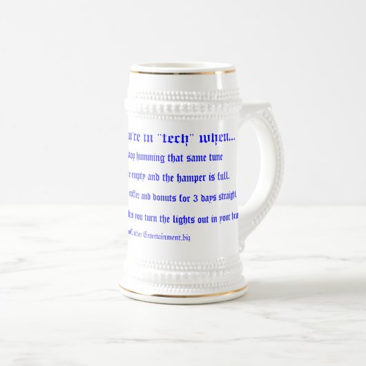 Große Kaffee-Tasse Bierglas (VorderseiteRechts)