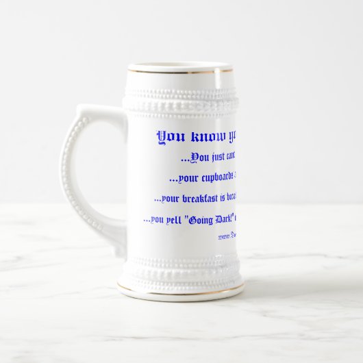 Große Kaffee-Tasse Bierglas (Links)