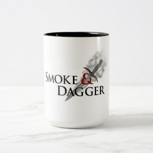 Große Kaffee-Tasse des Rauch-15oz u. des Dolches Zweifarbige Tasse