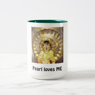 Große Kaffee-Tasse für alle Fans von MIR Perle Zweifarbige Tasse