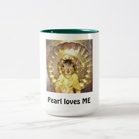 Große Kaffee-Tasse für alle Fans von MIR Perle Zweifarbige Tasse (Mittel)