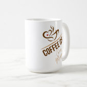 Große Kaffee-Tasse - Kaffee auf - Chaos verwaltet Kaffeetasse (VorderseiteRechts)