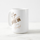 Große Kaffee-Tasse - Kaffee auf - Chaos verwaltet Kaffeetasse (Vorderseite Links)