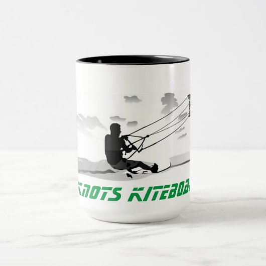 Große Kaffee-Tasse - Kitesurfing Tasse (Zentrum)