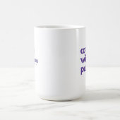 Große Kaffee-Tasse - Verbindung mit Zweck Kaffeetasse (Mittel)