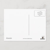 Große Kaffeemaschine Cartoon Postkarte (Rückseite)