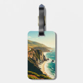 Große kalifornische Küste Gepäckanhänger (Rückseite vertikal)